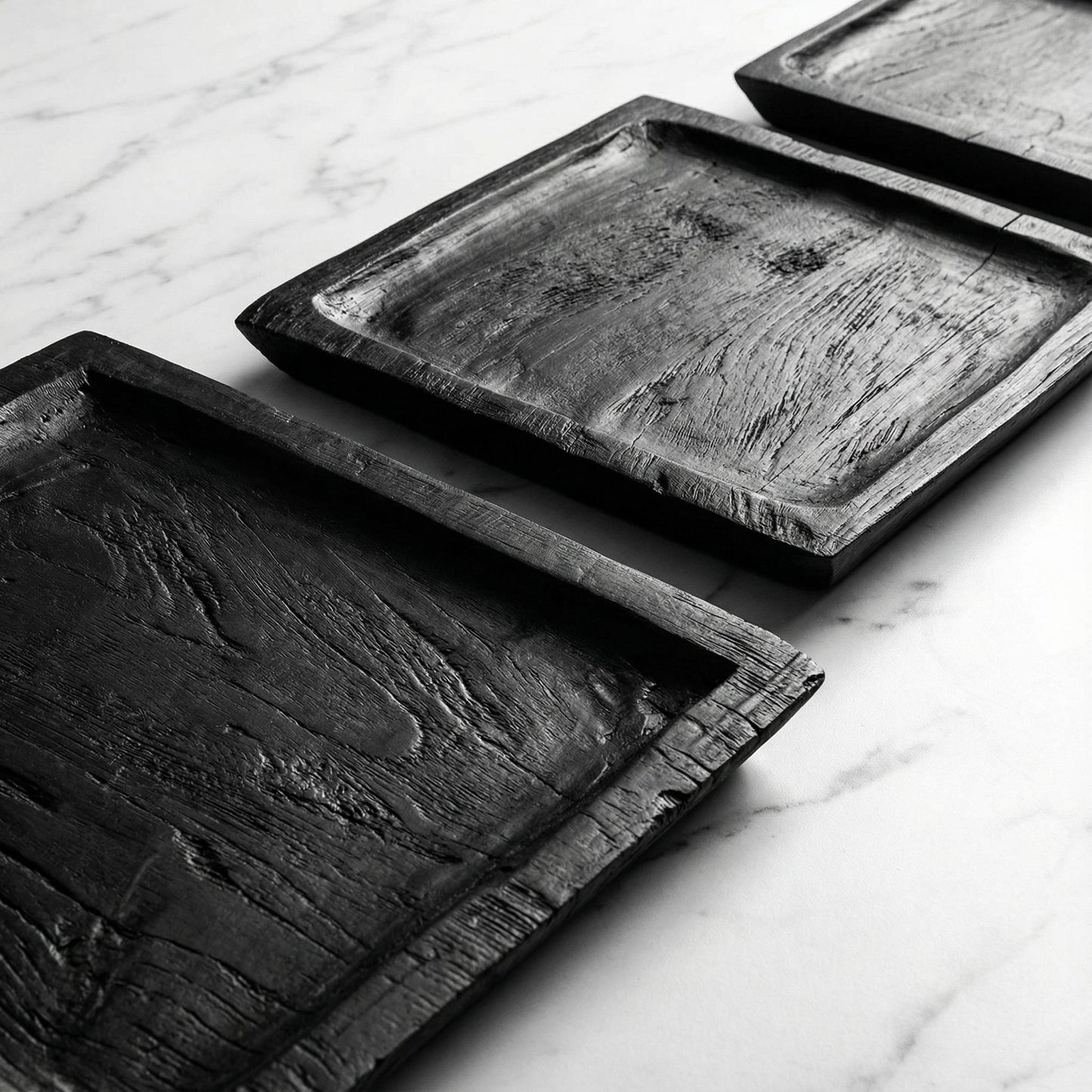 Bare Decor Levy Reclaimed Wood Accent Plates, Set of 3