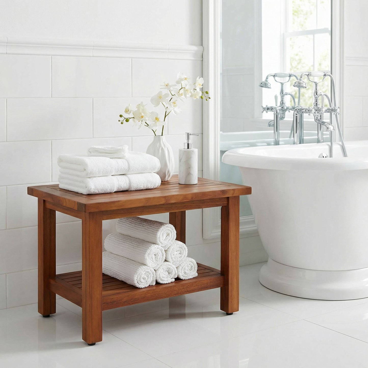 Bare Decor Fieta Solid Teak Wood Coffee Table