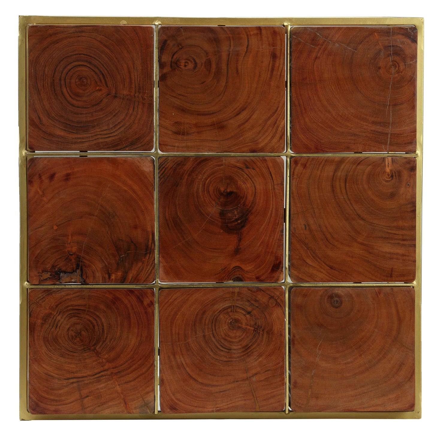 Bare Decor Cheyenne Metal and Wood Coffee Table