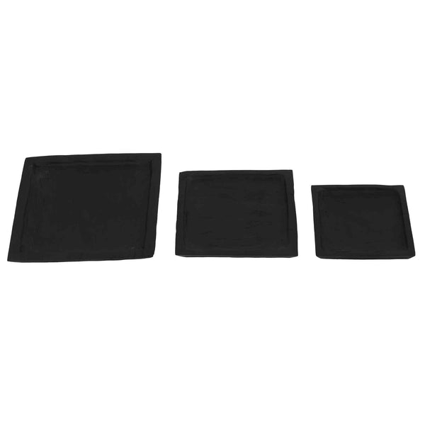 Bare Decor Levy Reclaimed Wood Accent Plates, Set of 3