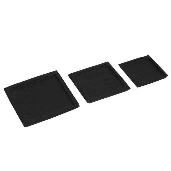 Bare Decor Levy Reclaimed Wood Accent Plates, Set of 3