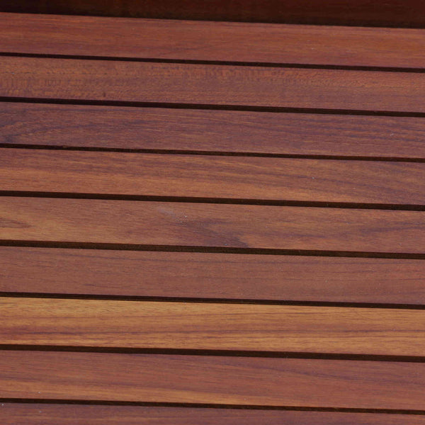 Bare Decor Eddie Serving Tray Table with Folding Legs in Solid Teak Wood