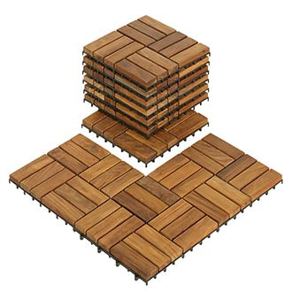 Solid Teak Wood Flooring by Bare Decor. Luxury at your feet.