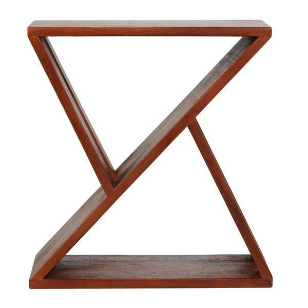 Bare Decor Innsbruck Twist Table or Stool in Solid Teak Wood, Indoor 16x12x17h