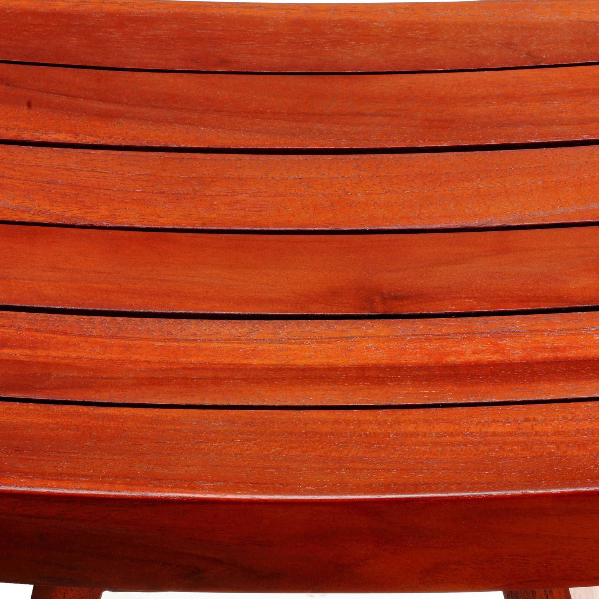 Bare Decor Sofi Shower Stool in Solid Teak Wood, 18"x12"x18"