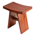 Bare Decor Sofi Shower Stool in Solid Teak Wood, 18"x12"x18"