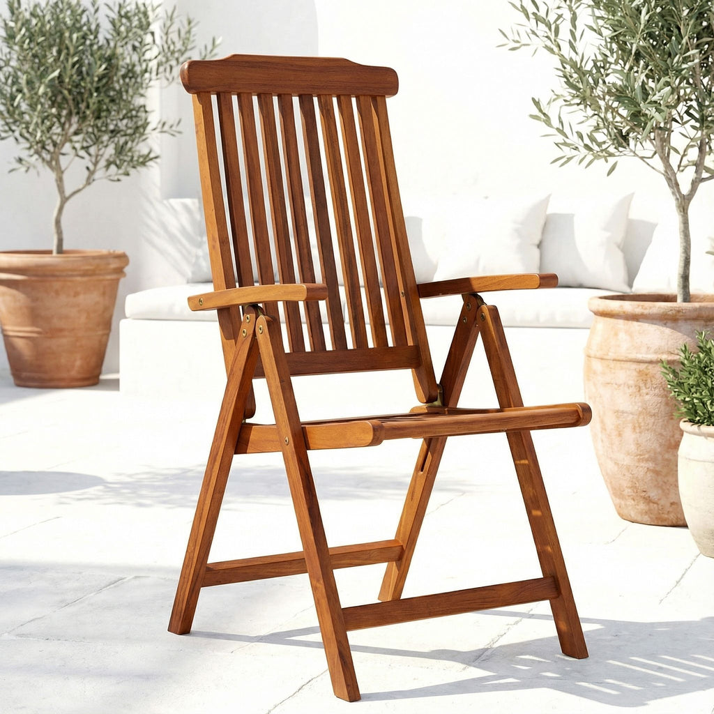 Bare Decor Bonty Position Solid Teak Accent Chair