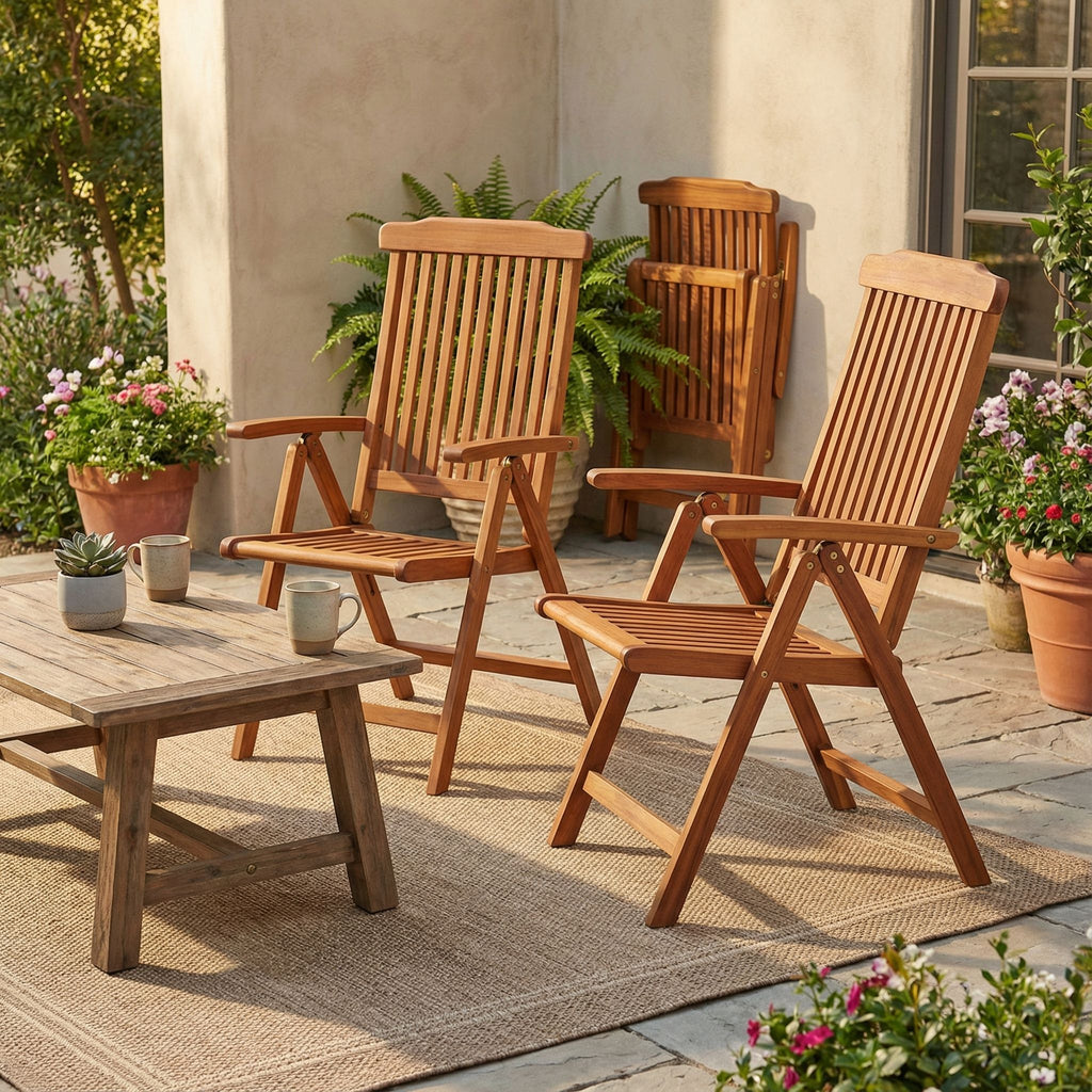 Bare Decor Bonty Position Solid Teak Accent Chair