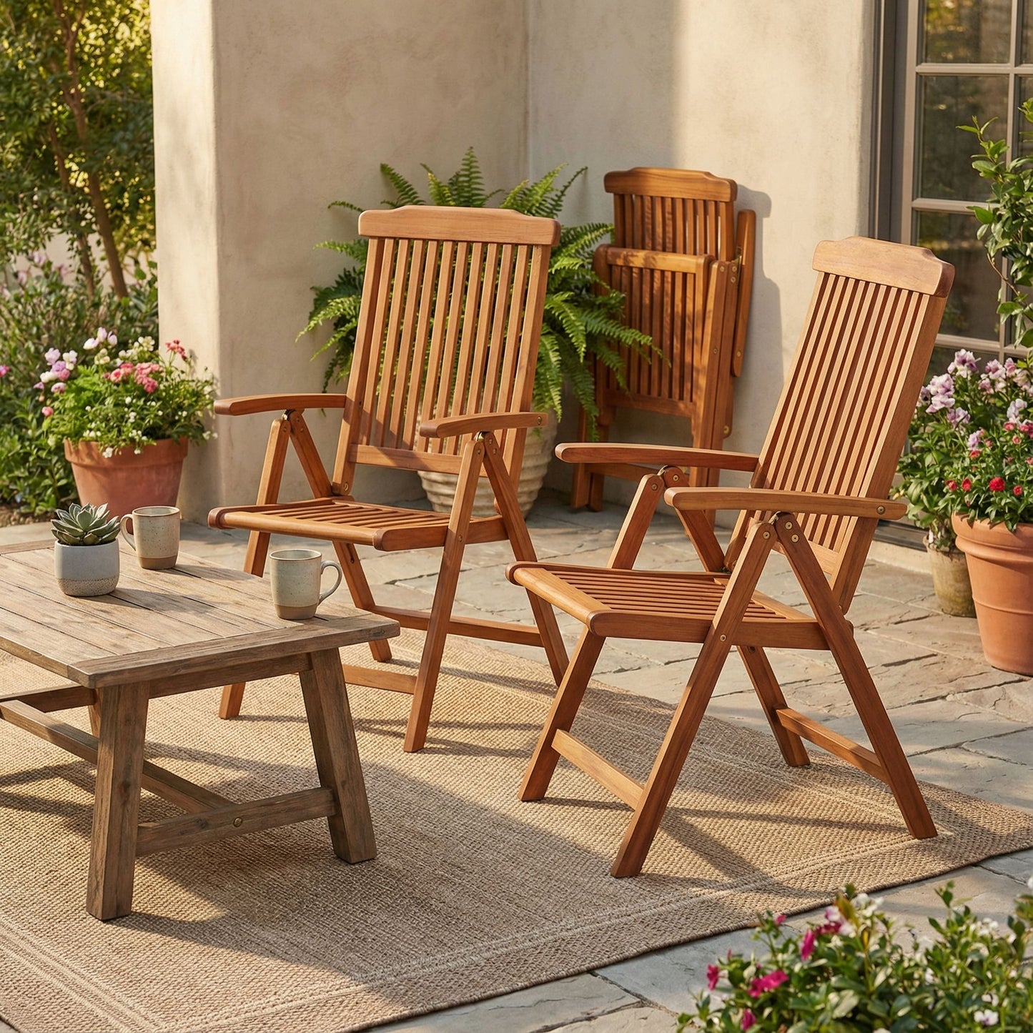 Bare Decor Bonty Position Solid Teak Accent Chair