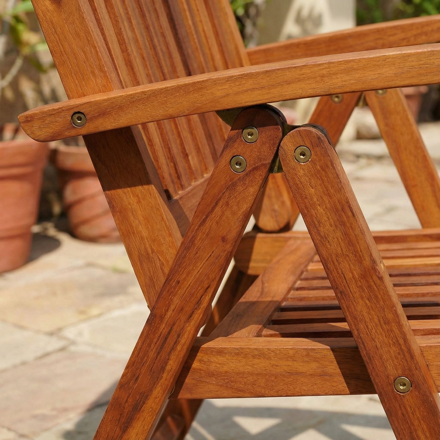 Bare Decor Bonty Position Solid Teak Accent Chair