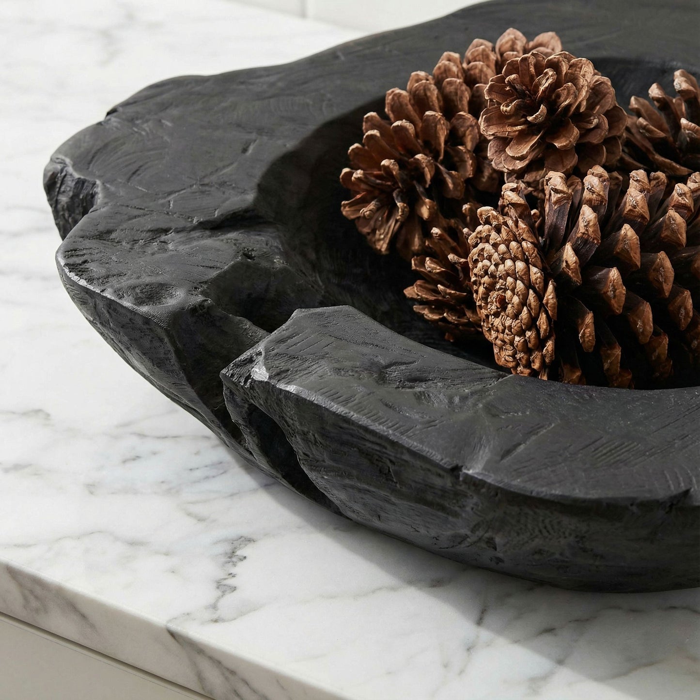 Bare Decor Lomax Wooden Decorative Bowl, Hand Made from Teak Root