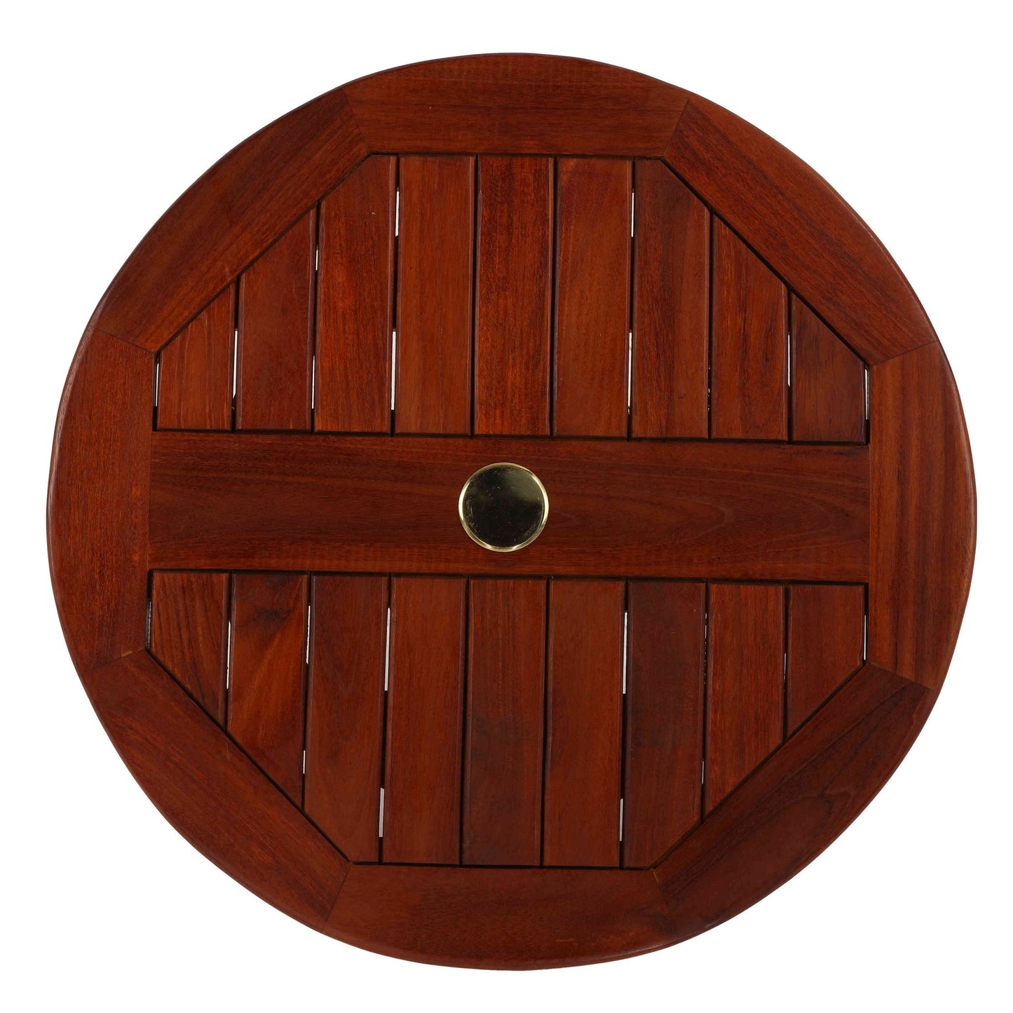 Bare Decor Indoor/Outdoor Lazy Susan in Genuine Teak Wood, Large 24" Round