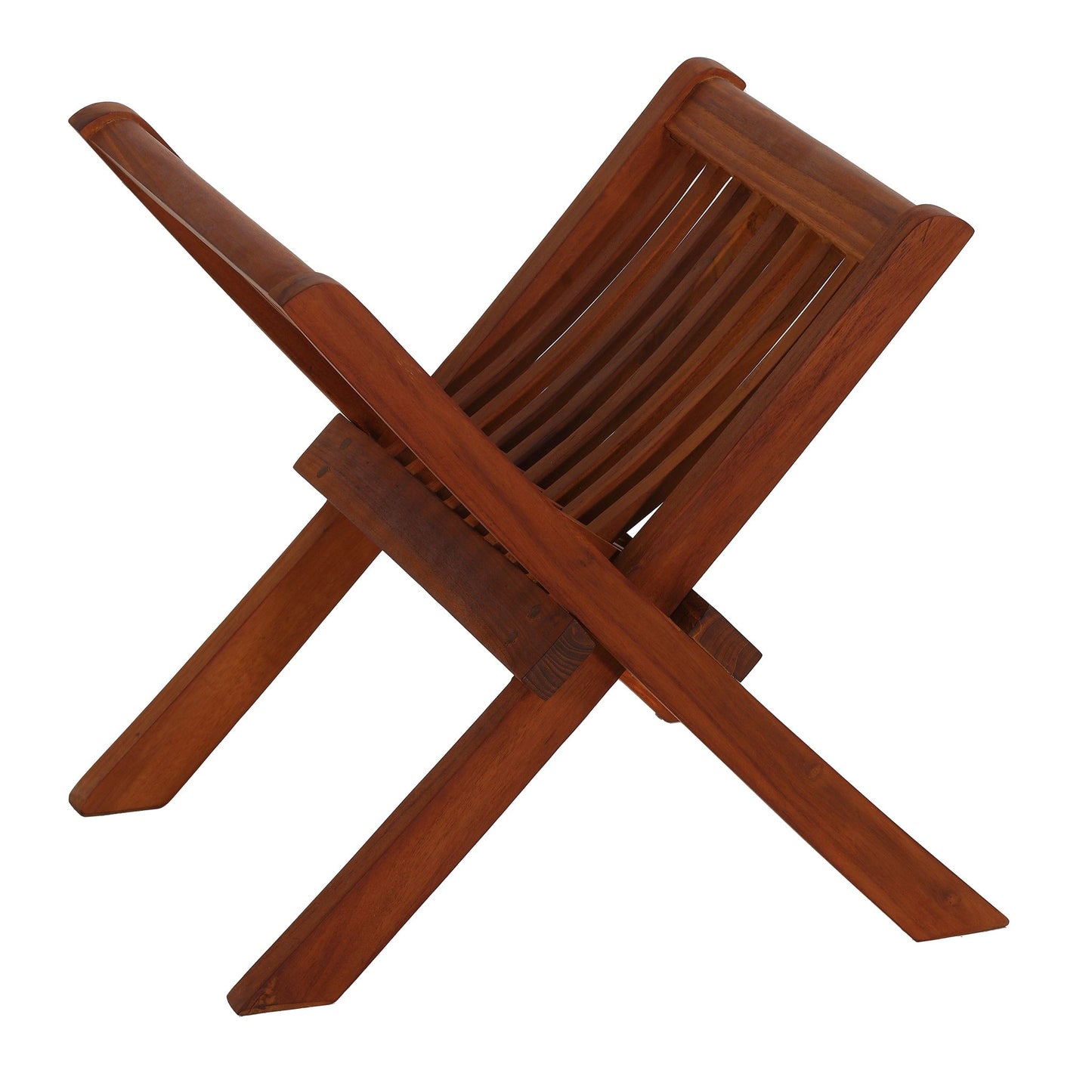 Bare Decor Avie Teak Outdoor Magazine / Towel Rack
