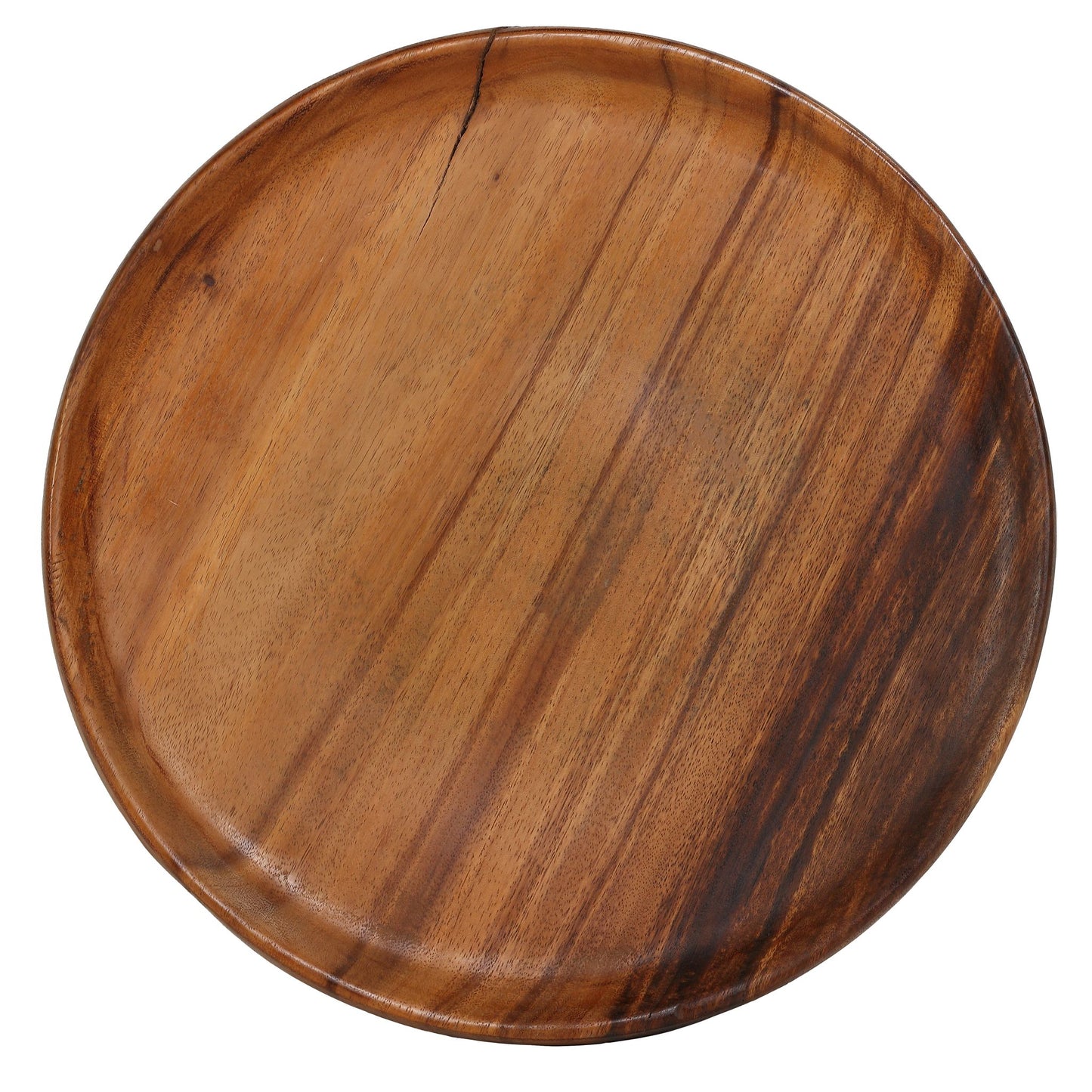 Bare Decor Ezma Solid Teak Decorative Bowl, Hand Made, 15.5" Round