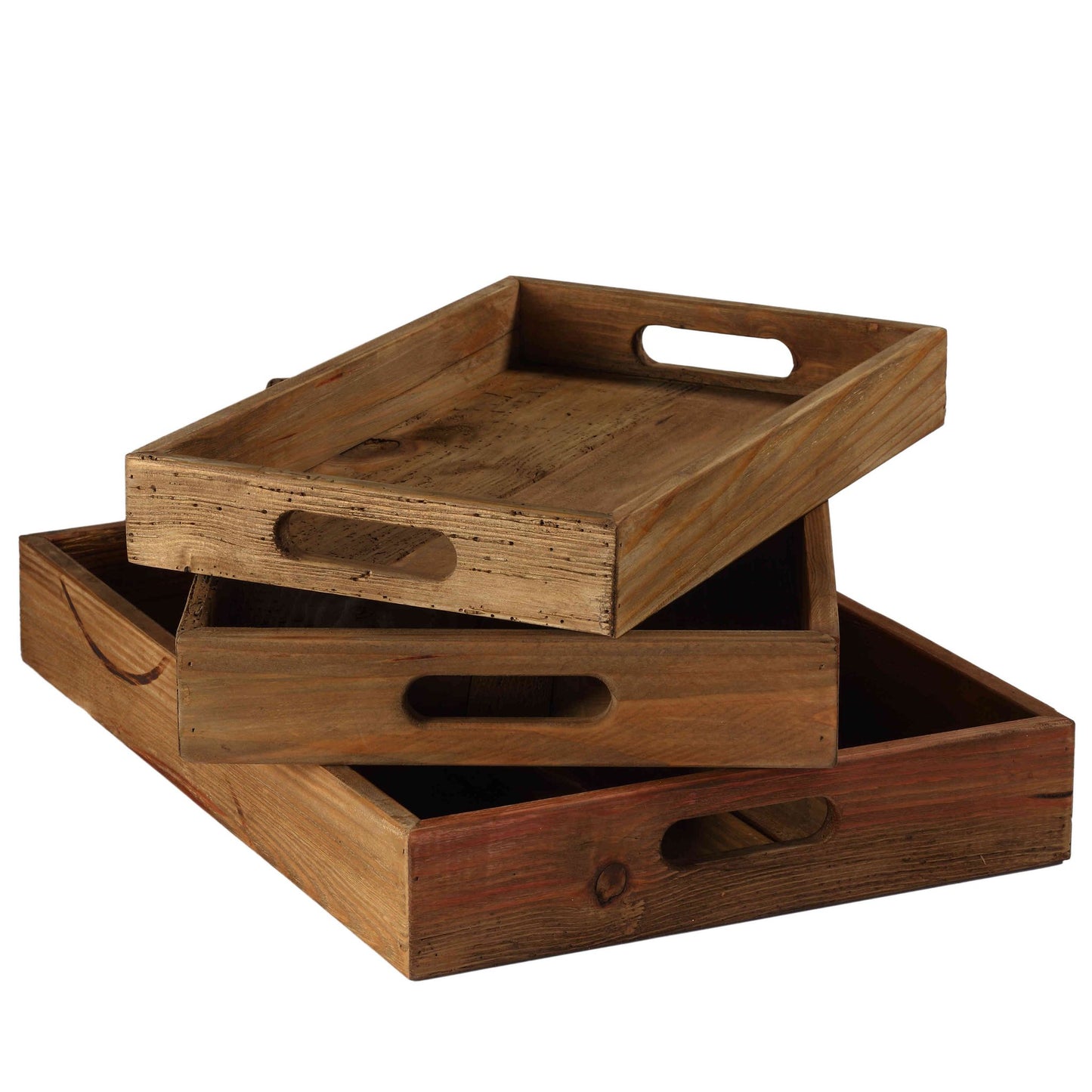 Bare Decor Carter Nesting 3 Piece Tray Set