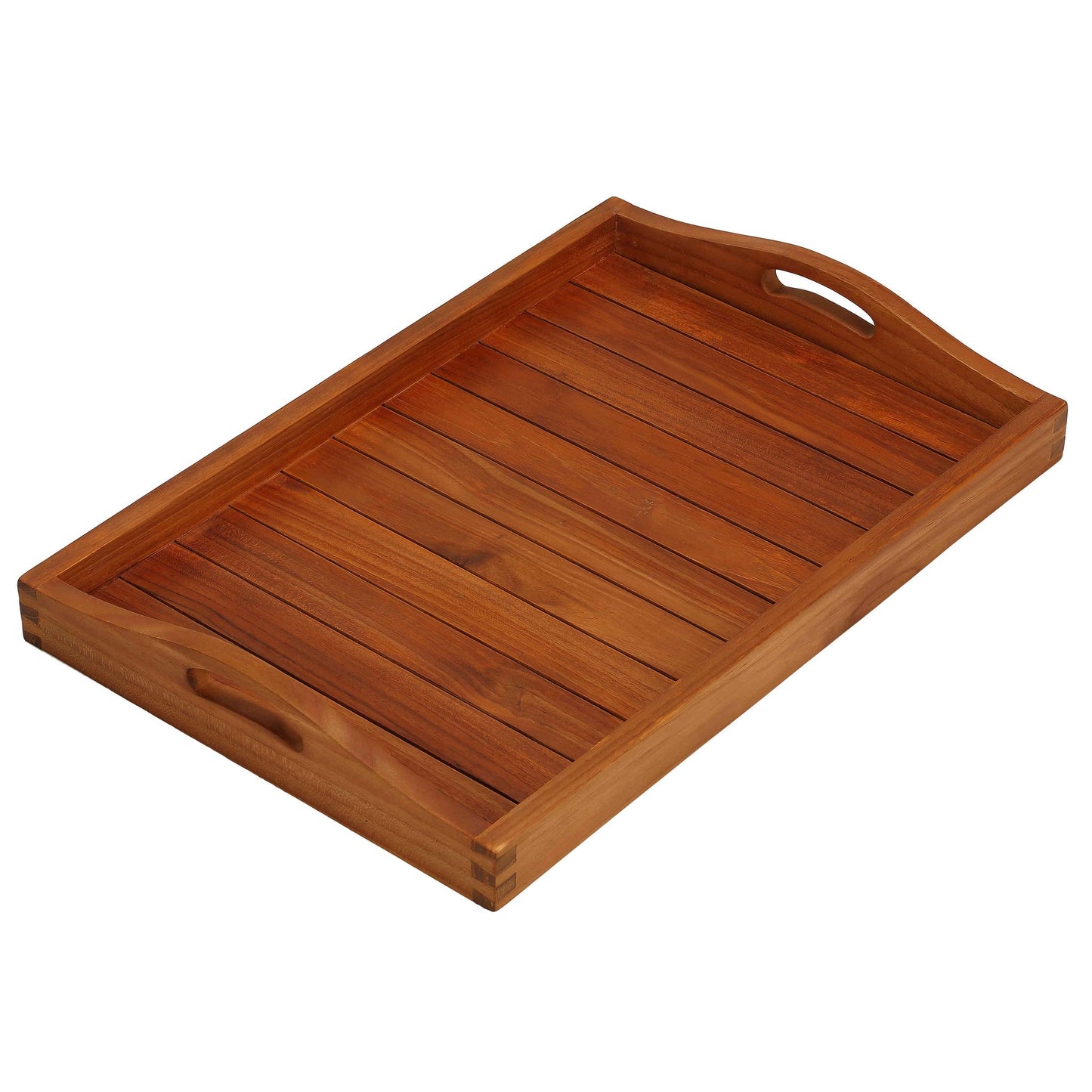 Bare Decor Vivi Spa/ Serving Tray in Solid Teak Wood