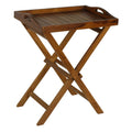 Bare Decor Kalos Indoor/Outdoor Tray Table in Solid Teak Wood