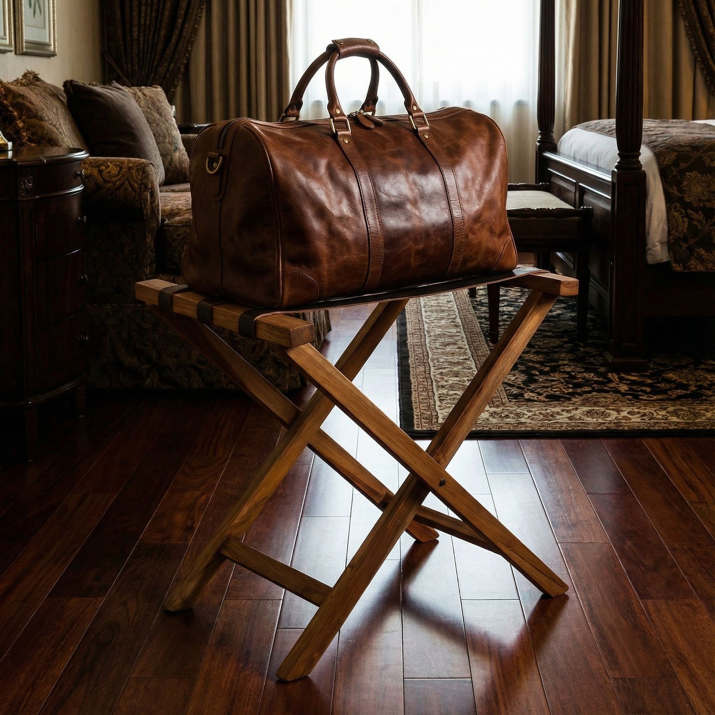 Bare Decor Daniel Luggage Rack with X-Legs