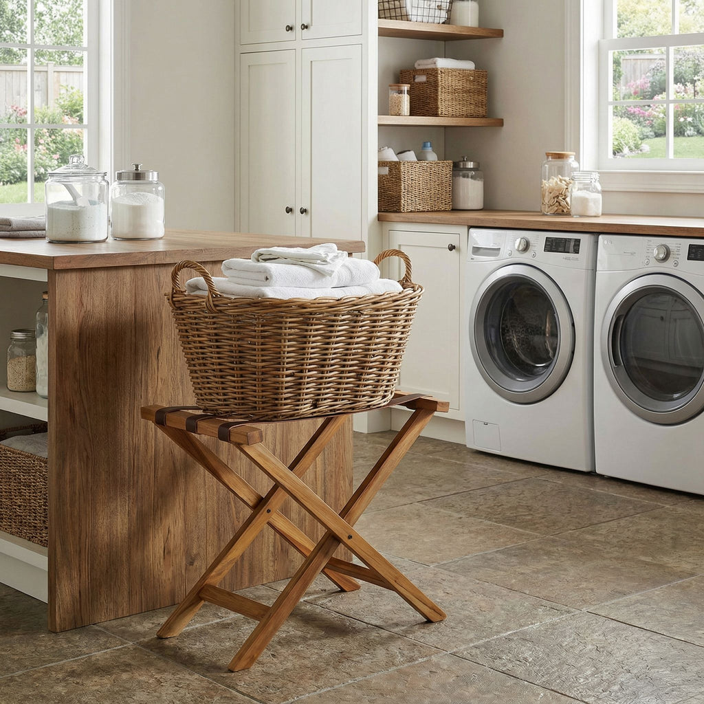 Bare Decor Daniel Luggage Rack with X-Legs