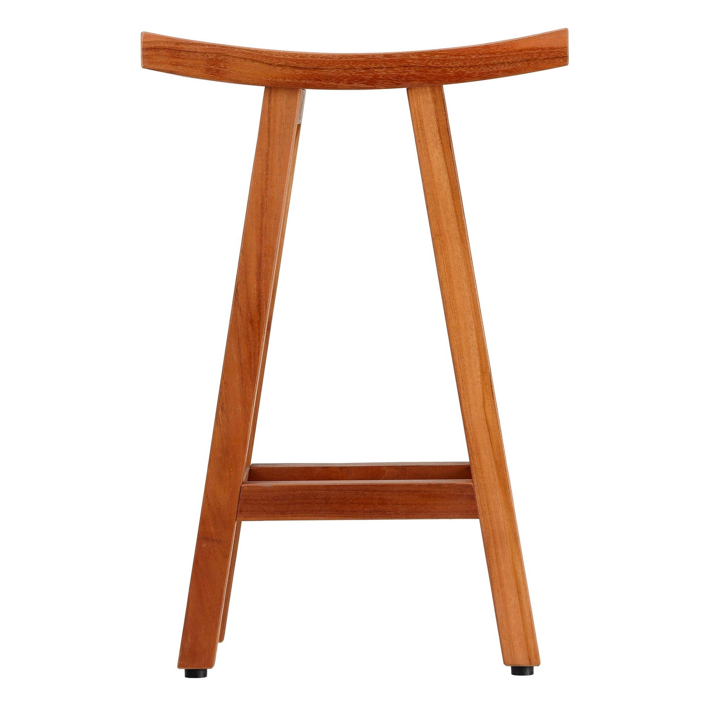 Bare Decor Tori Spa Bar Stool in Solid Teak, 27.5" Tall