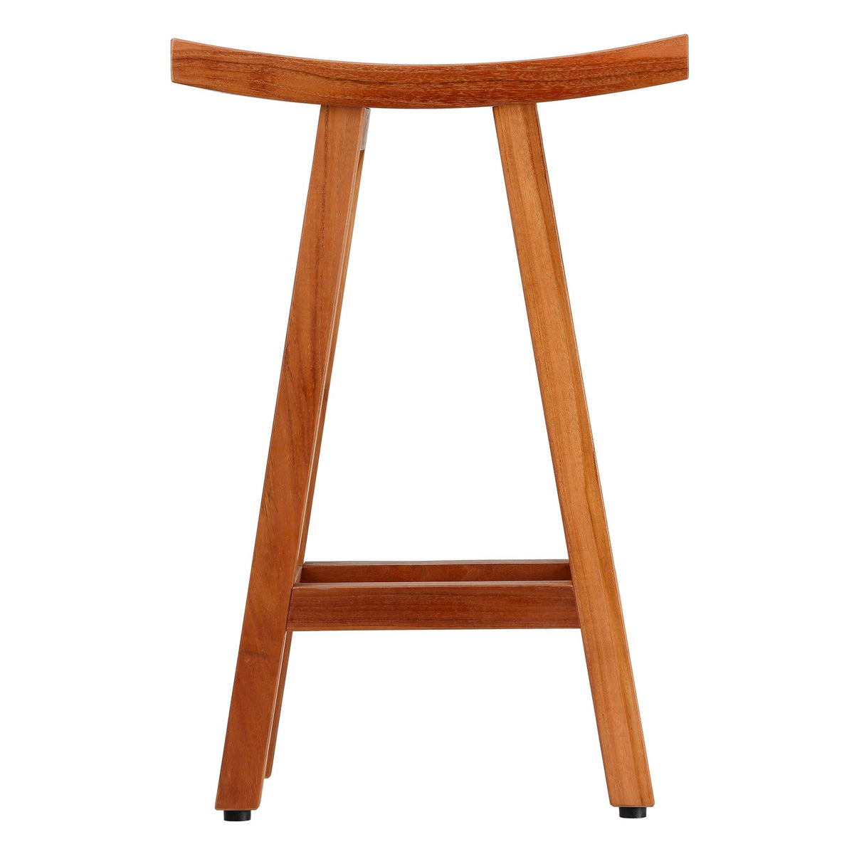 Bare Decor Tori Spa Bar Stool in Solid Teak, 27.5" Tall