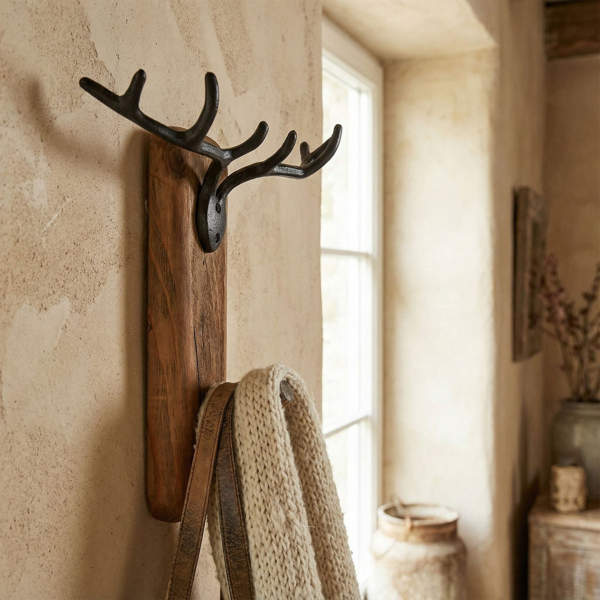 Bare Decor Beau Wall Mounted Antler Coat Hook