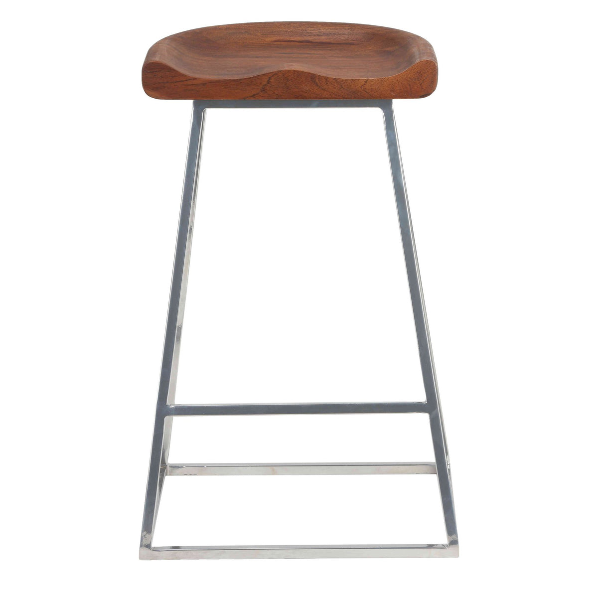 Bare Decor Monarch Saddle Seat Counter Stool (Set of 2), 25"