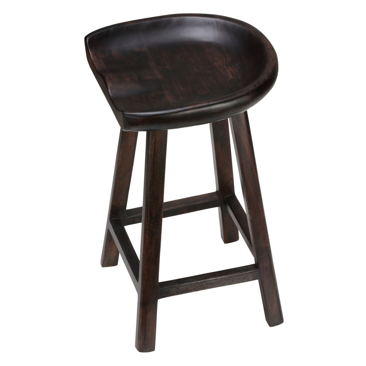Bare Decor Lucy Wooden Counter Stool, 26"