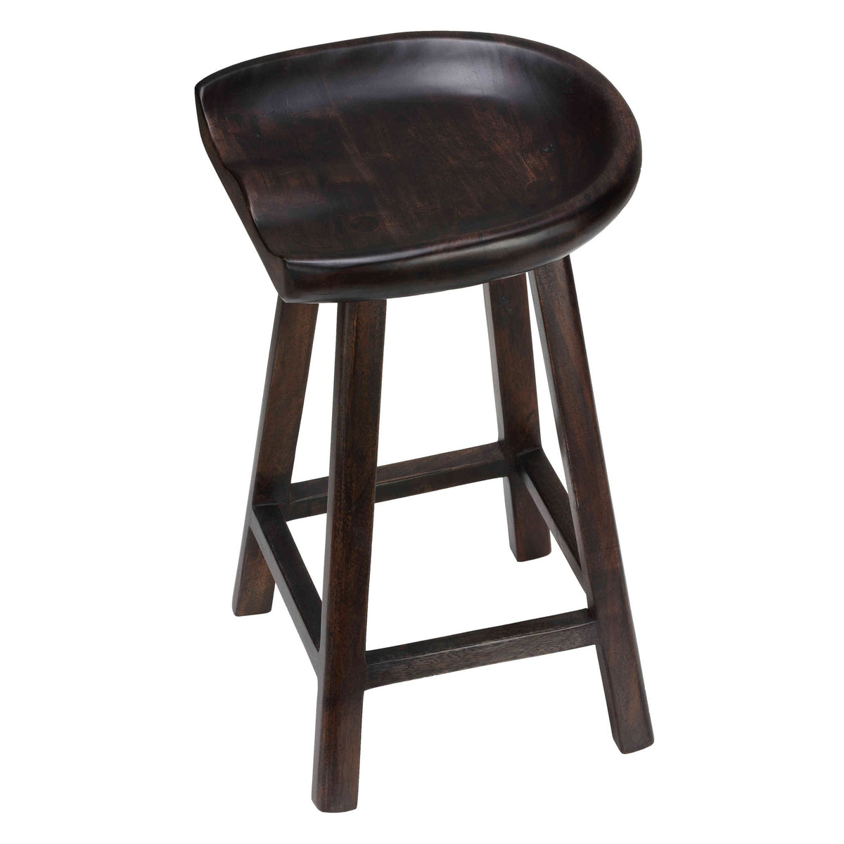 Bare Decor Lucy Wooden Counter Stool, 26"