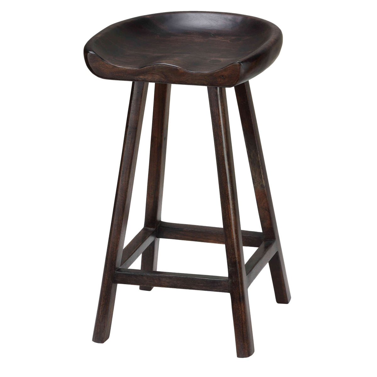 Bare Decor Lucy Wooden Counter Stool, 26"