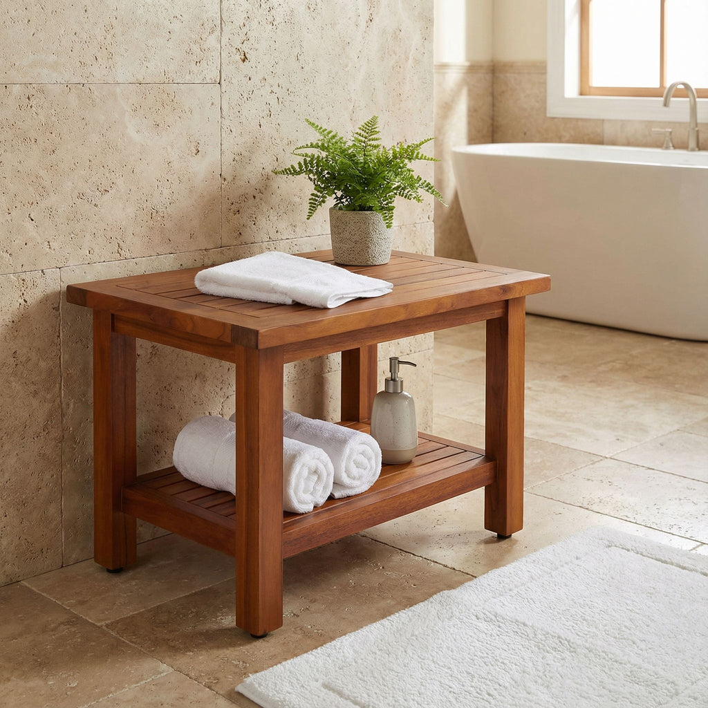 Bare Decor Fieta Solid Teak Wood Coffee Table