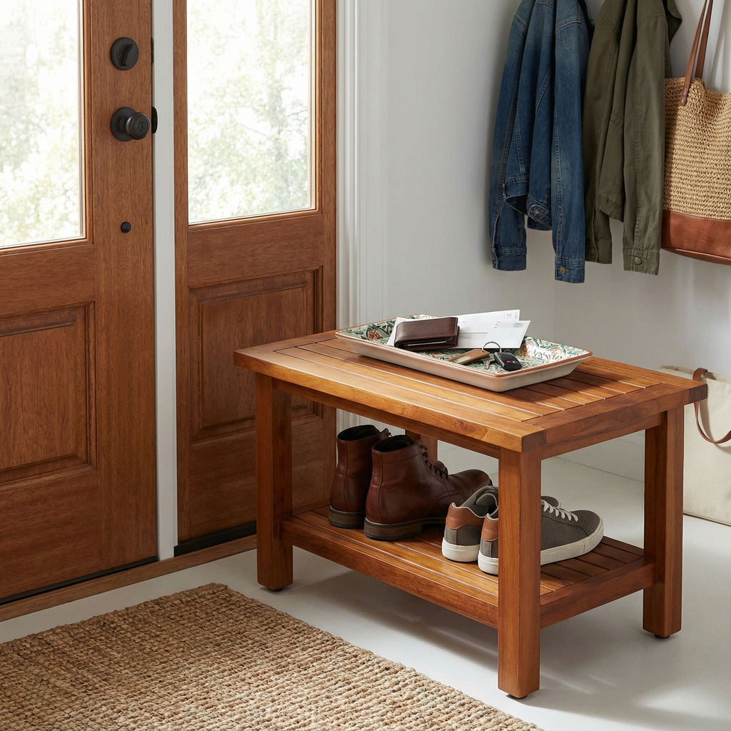 Bare Decor Fieta Solid Teak Wood Coffee Table