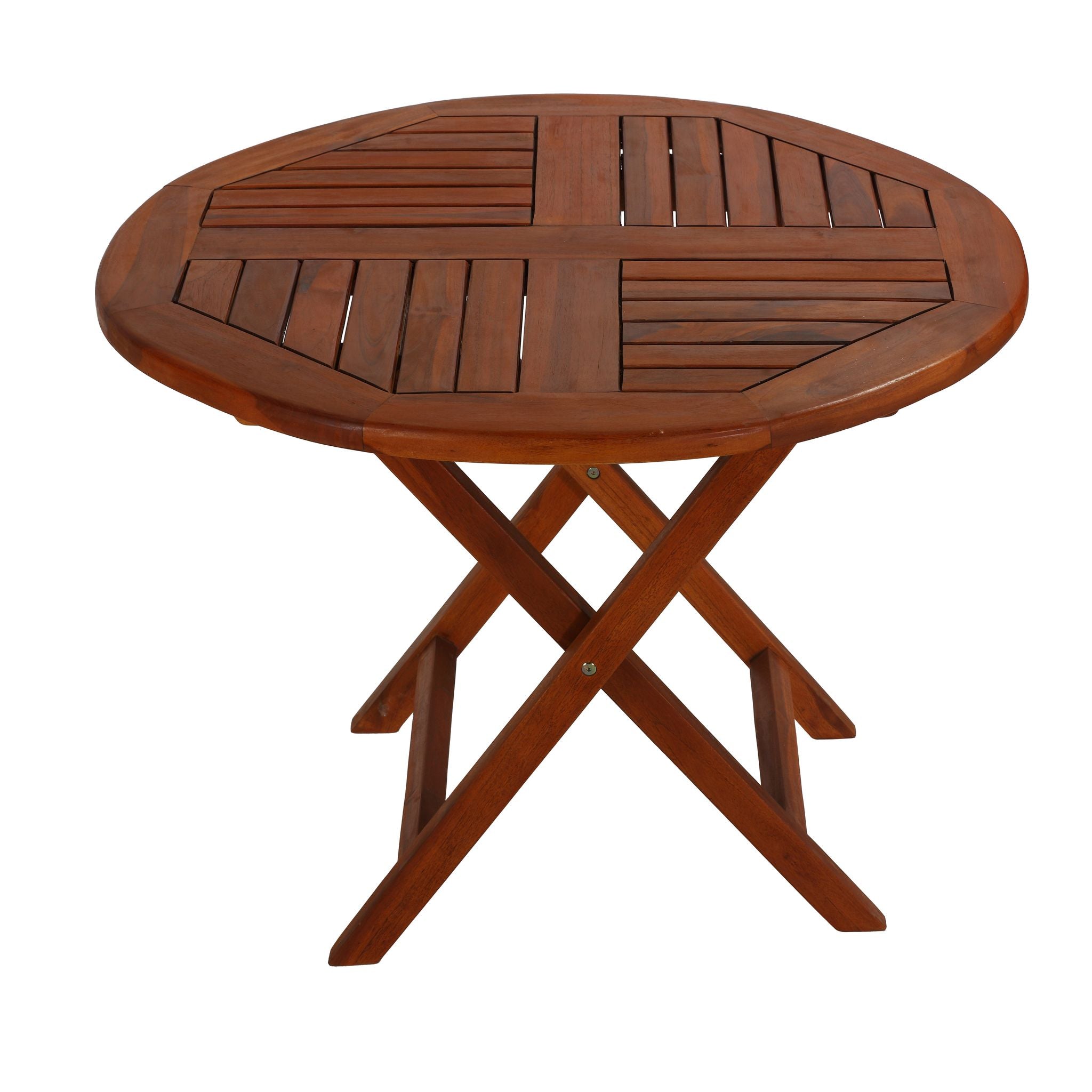 Bare Decor Jessa Indoor or Outdoor Solid Teak Wood Coffee Table 32"Round
