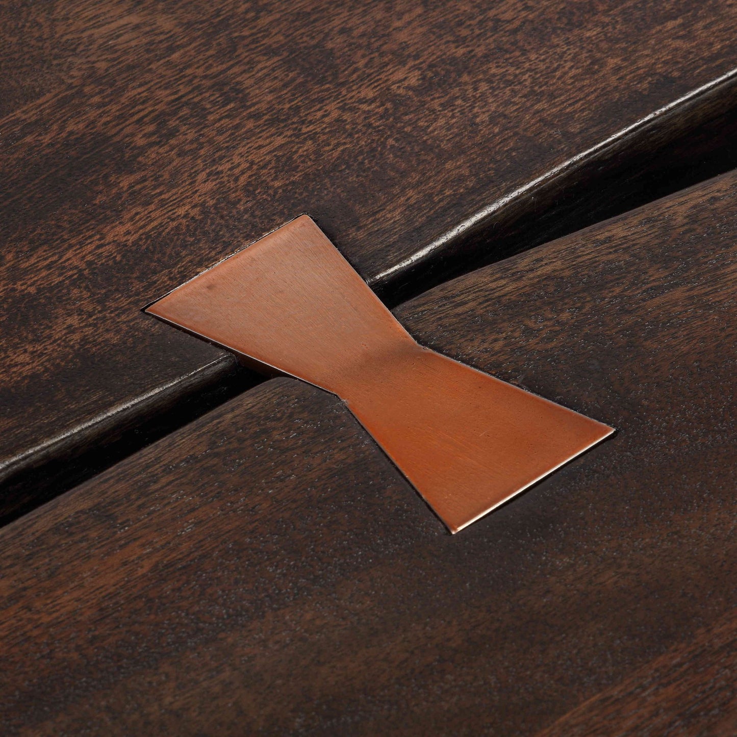 Bare Decor Admiral Wood Coffee Table with Steel Frame