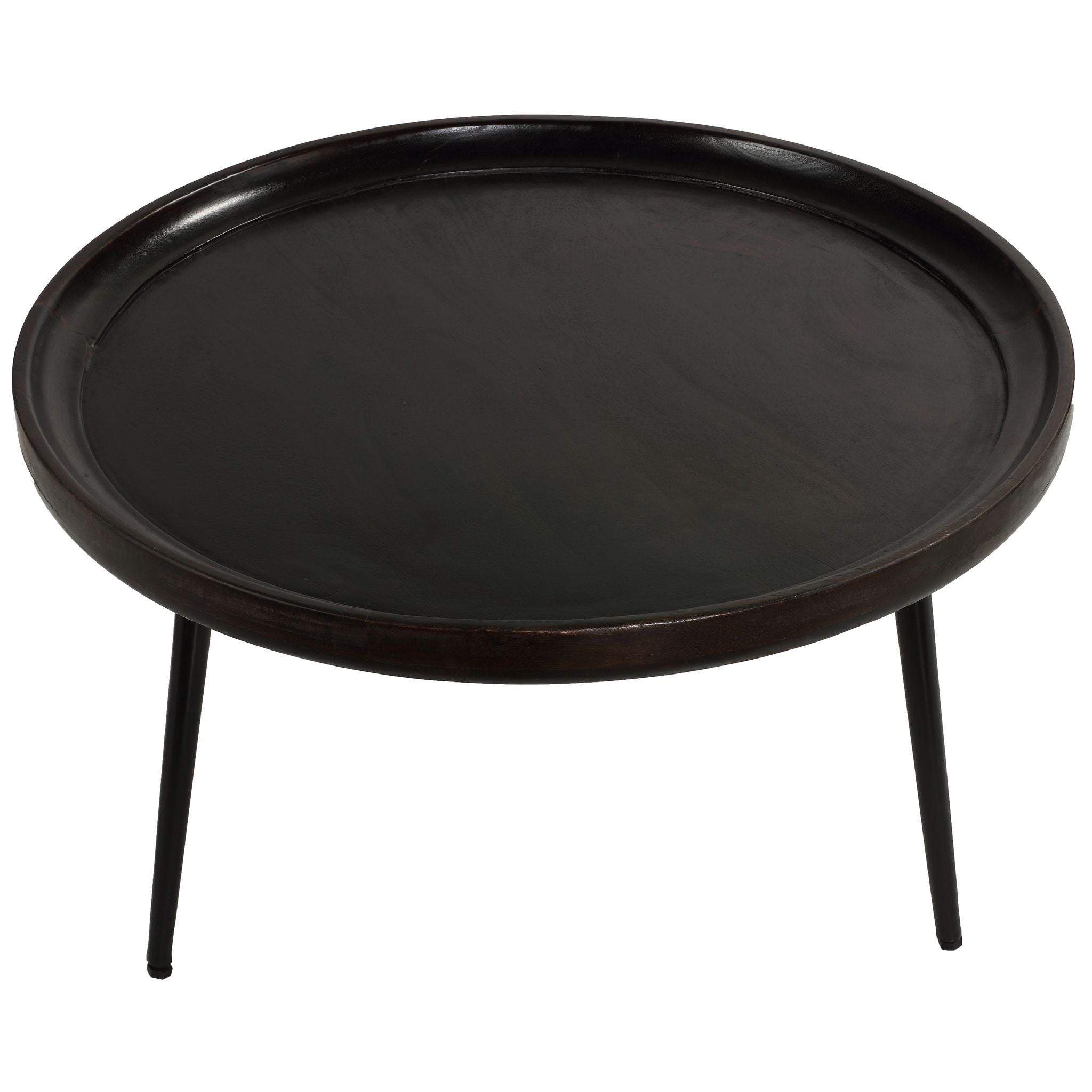 Bare Decor Manitoba Coffee Table in Solid Mango Wood, Round 28"