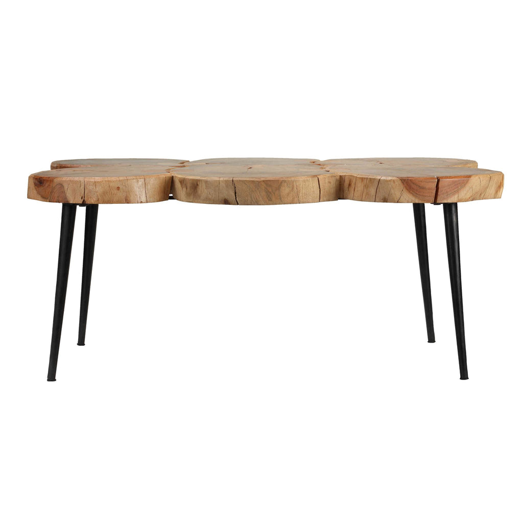 Bare Decor Tucker Metal and Wood Coffee Table