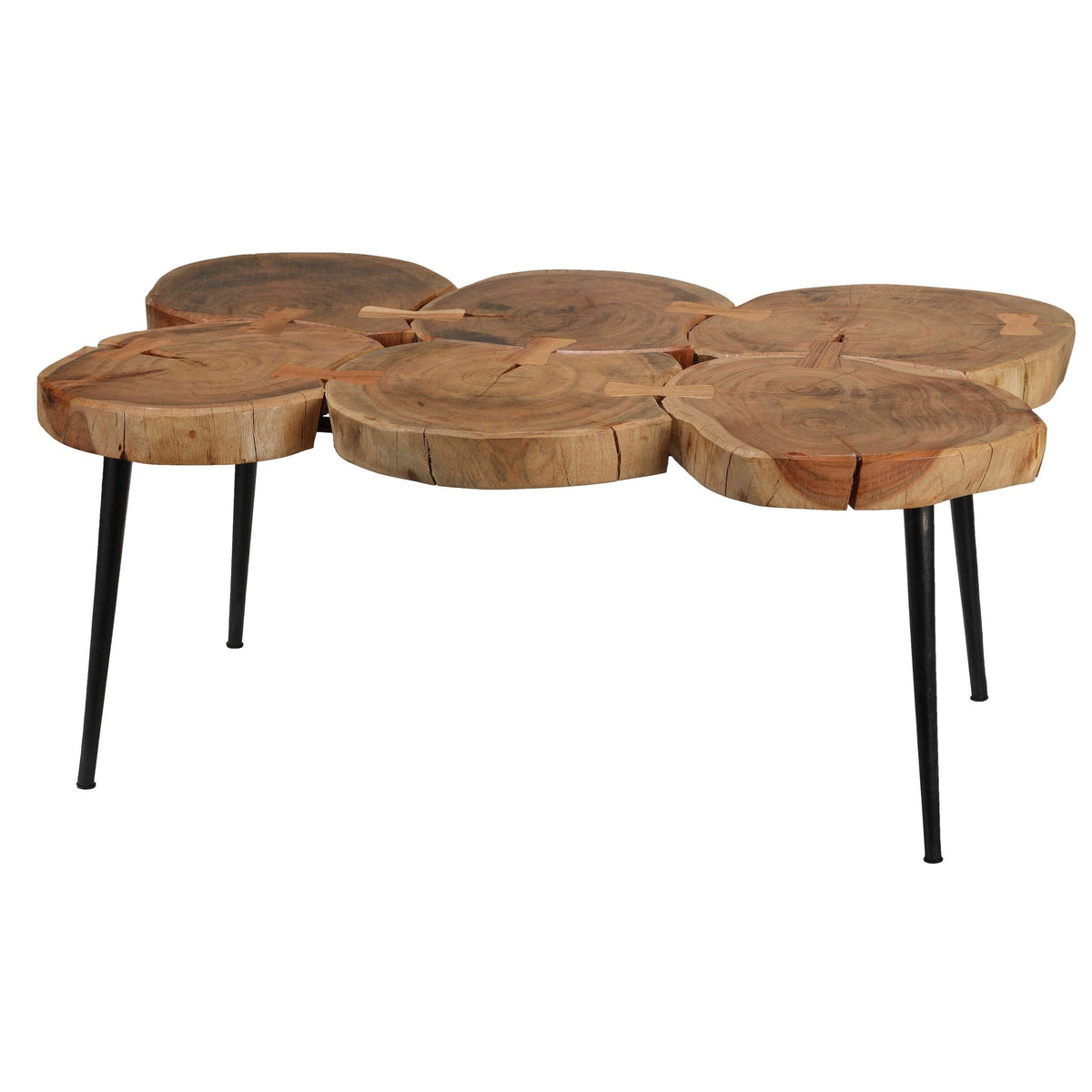 Bare Decor Tucker Metal and Wood Coffee Table