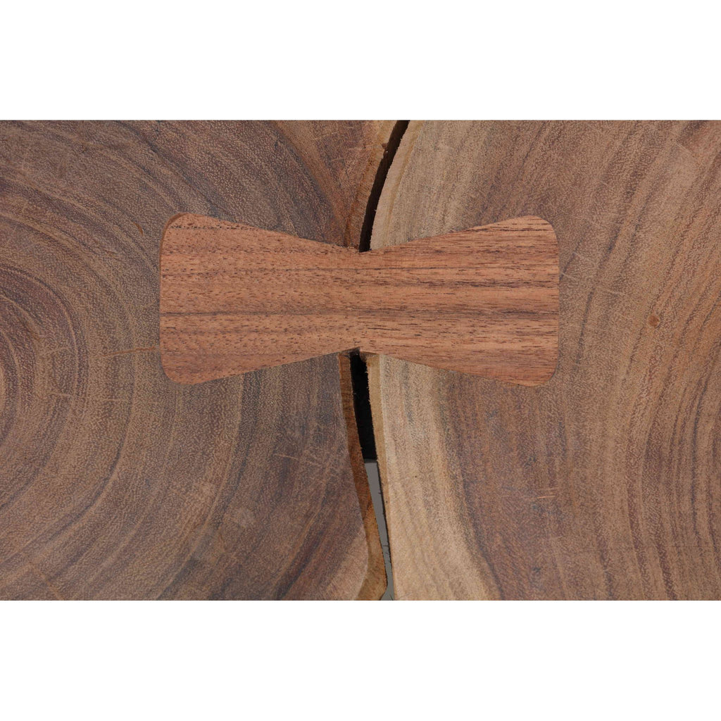 Bare Decor Tucker Metal and Wood Coffee Table
