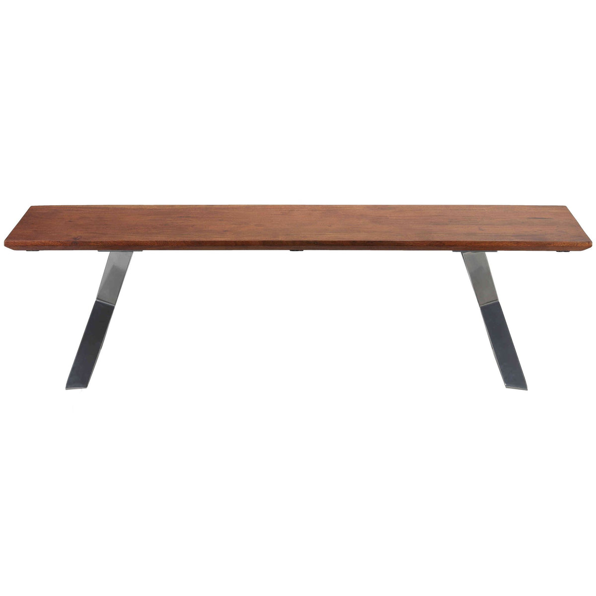 Bare Decor Emperor Wood Dining Bench with Steel Base