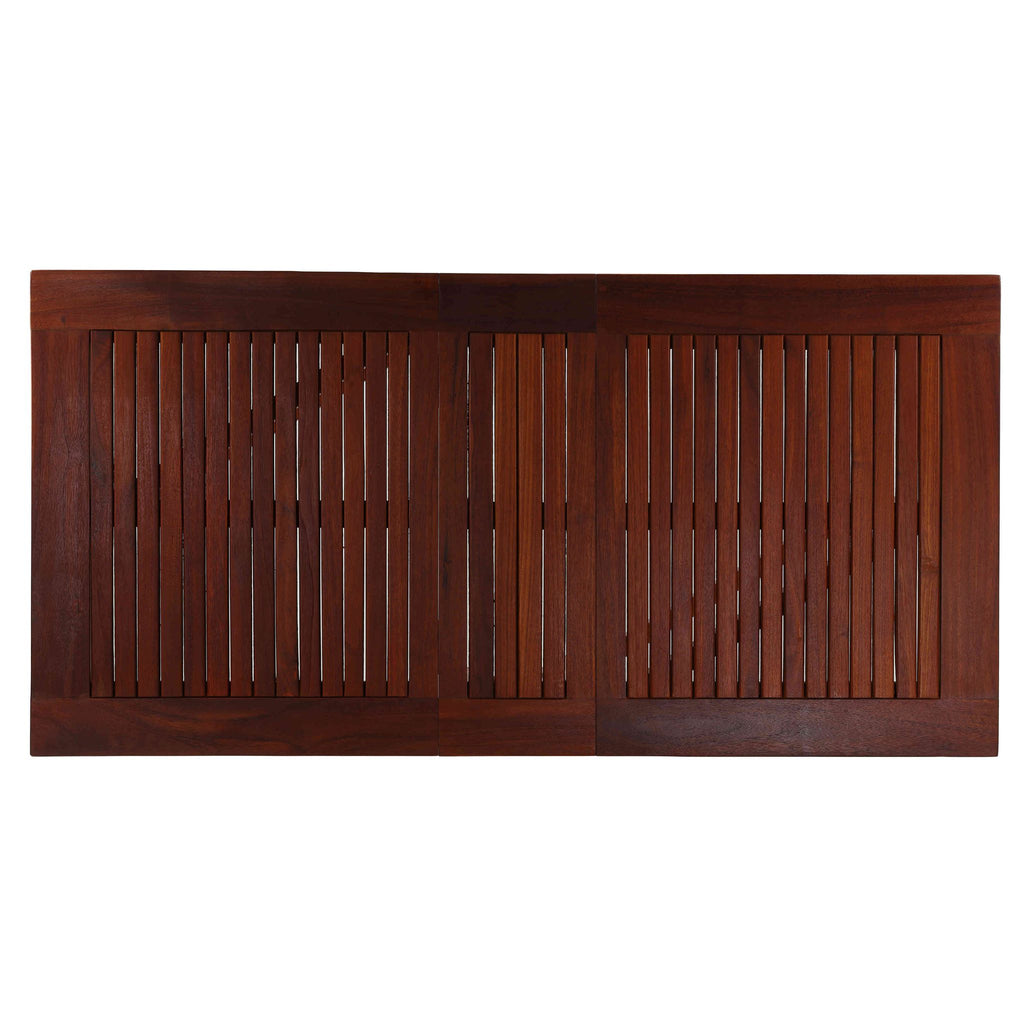 Bare Decor Emery Double Leaf Butterfly Folding Dining Table, Teak