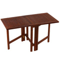 Bare Decor Emery Double Leaf Butterfly Folding Dining Table, Teak
