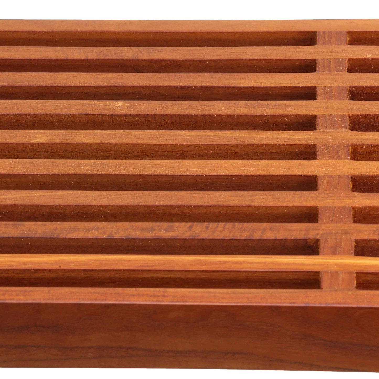 Bare Decor Slotted Arch Accent Table in Solid Teak Wood