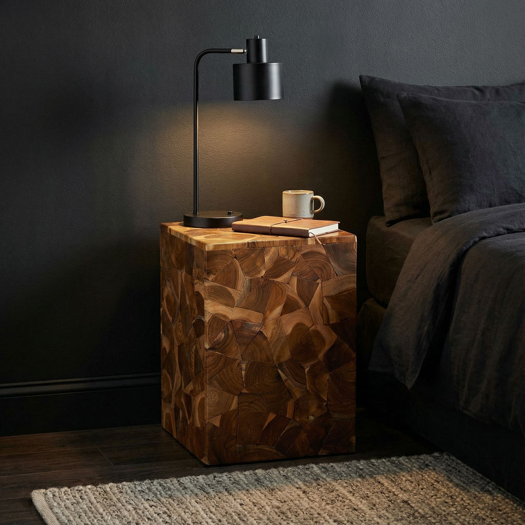 Bare Decor Puzzle Accent Table in Teak