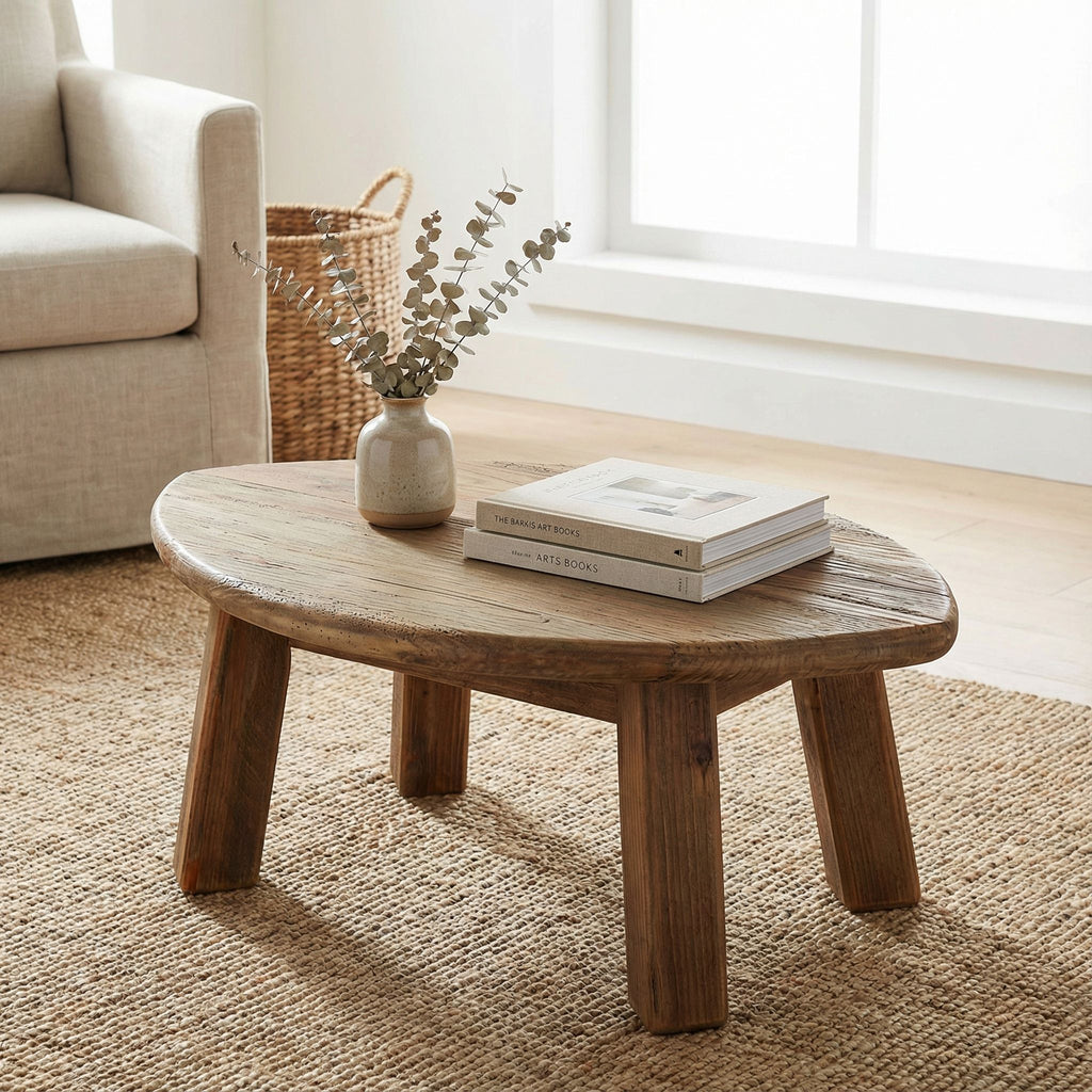 Bare Decor Wilder Oval End Table