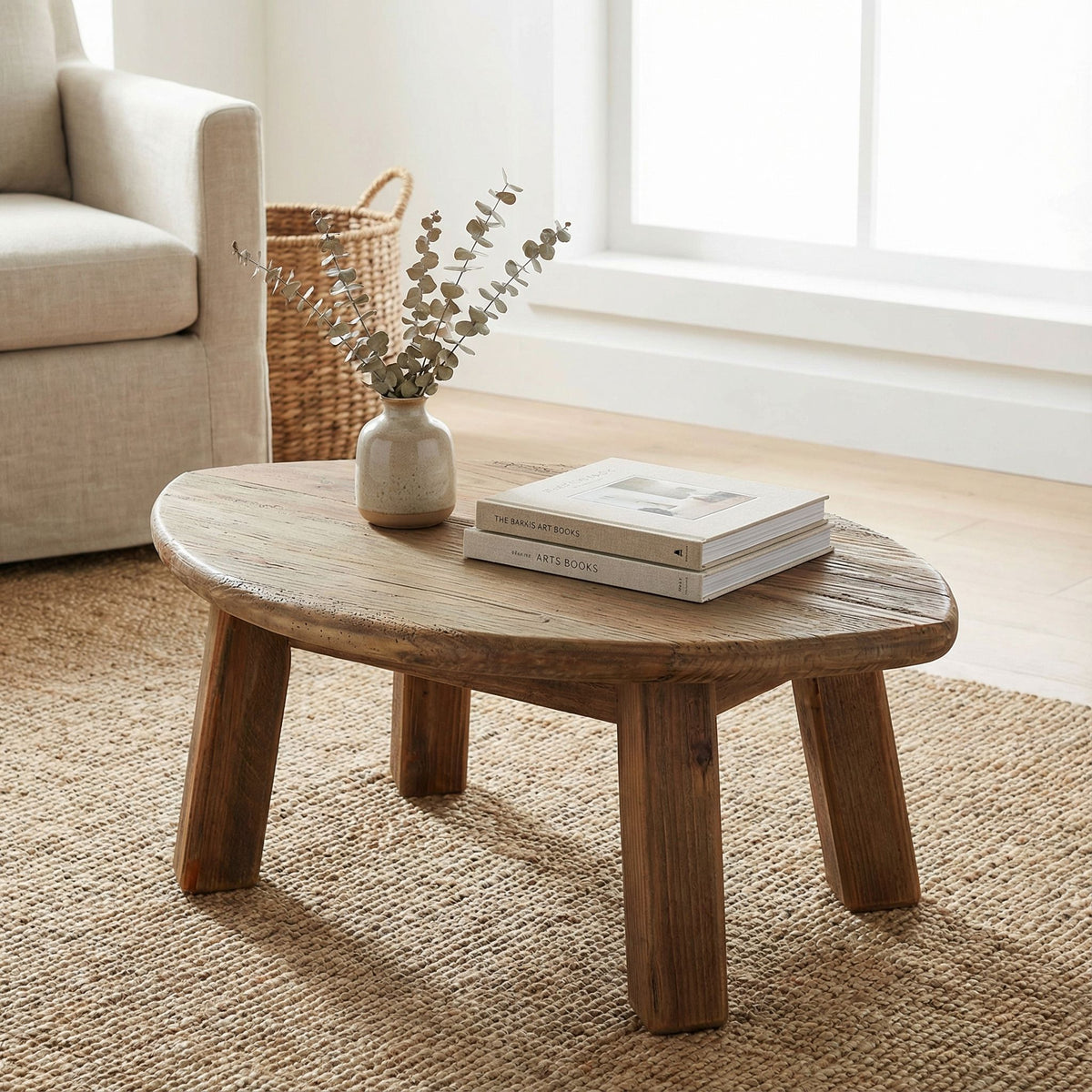 Bare Decor Wilder Oval End Table