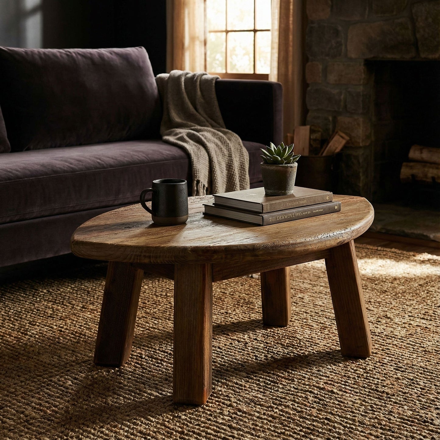 Bare Decor Wilder Oval End Table