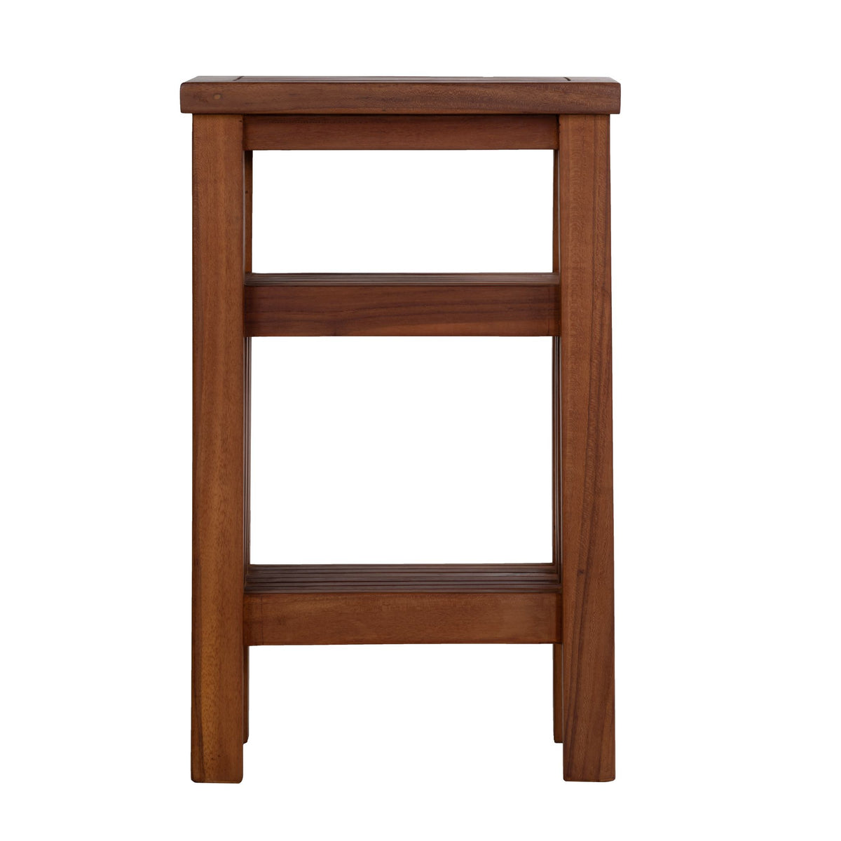 Bare Decor Simbi Spa Table in Solid Teak Wood, with Shelf