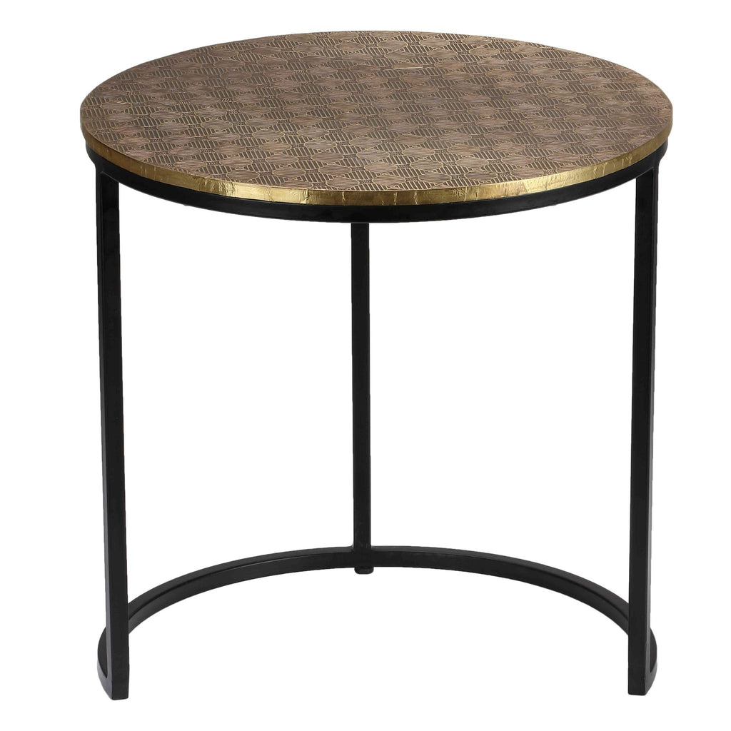 Bare Decor Georgia Metal Nesting End Tables, Set of 3
