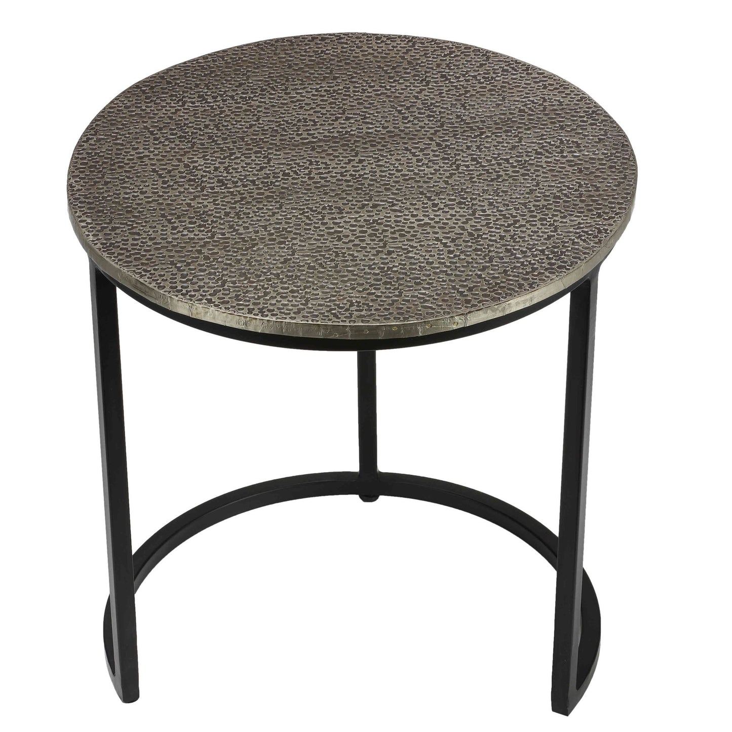 Bare Decor Georgia Metal Nesting End Tables, Set of 3