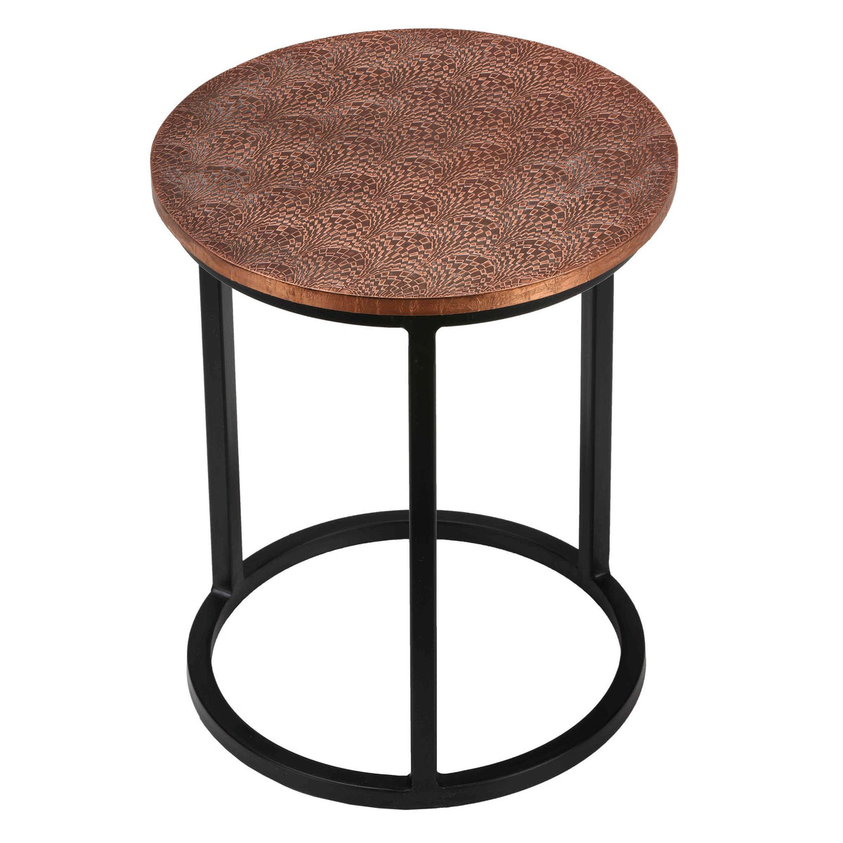 Bare Decor Georgia Metal Nesting End Tables, Set of 3